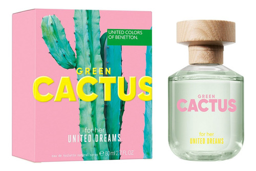 Benetton Green Cactus For Her United Dreams 80ml Edt