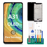 Para Samsung A31 A315 Pantalla Táctil Lcd Oled Con Marco