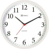 Relógio Silencioso Parede Branco 26cm Contínuo Herweg 6126s