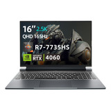 Rtx4060 Laptop Gamer Ryzen 7 7735h Machenike L16pro 16g 1t