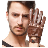 Guantes De Cuero Para Conducir Para Hombre Guantes Sin Forro