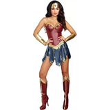 Disfraz De Cosplay De Wonder Woman Para Adulto, 6 Unidades