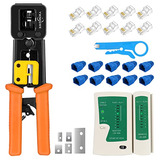 Kit De Crimpado Ethernet Rj45 Cat6 Cat5e Crimpadora De ...