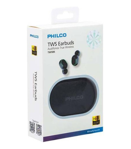 Audifonos Philco Tws5bk In Ear Bluetooth Negro