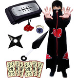 Kit Cosplay Akatsuki Bandana Pain + Anel + Colar            