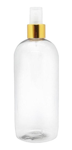 20 Envase Plastico De 500 Cc C Atomizador Spray Oro 