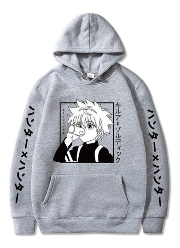 Blusa Moletom Hunter X Hunter Killua Série Anime Canguru