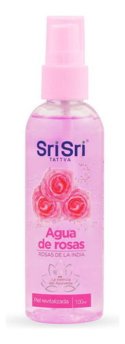 Agua De Rosas Srisri Ayurveda Tonico Facial Vegano 100ml Tipo De Piel Todo Tipo De Piel