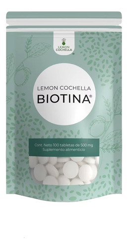 Biotina Lemon Cochella. 1 Bolsa 100% Original - 100 Tabletas