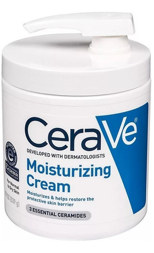 Cerave Crema Hidratante Con Dosificador 19oz 539gr Importado