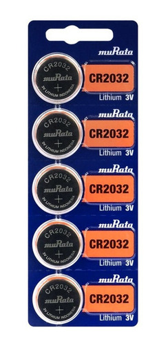 50 Baterias Murata Cr2032 3v - Placa Mãe Portão Controle