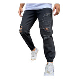 Pantalones Jogger Roto De Jeans