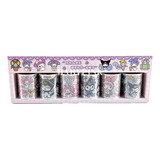 Set 6 Rollos Washitapes Grande Stickers Kuromi Melody Brillo