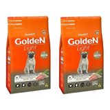 Ração Golden Light Adultos Frango Mini Bits 3kg Kit 2 Unid.