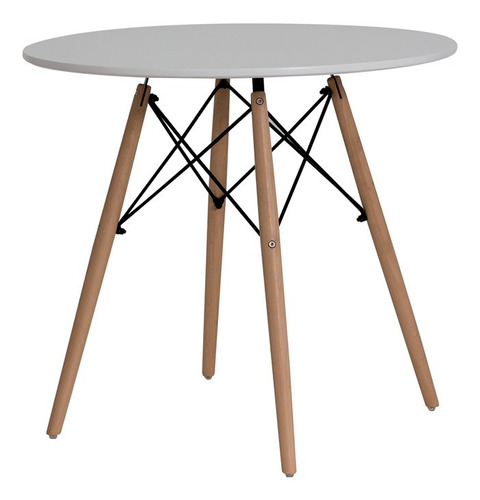 Mesa Eiffel Eames 120 Cm Base Madeira 2 Cores