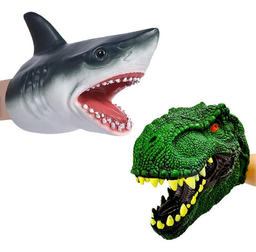 Marioneta De Mano De Dinosaurio Tiburón, Chistes De Hallowee