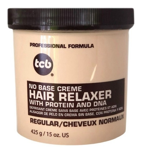 Alisador Tcb Sin Base En Crema Para Cabello, Hair Relaxer