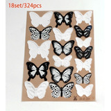 324 Piezas Mariposas Decorativas, Pegatinas De Pared 3d