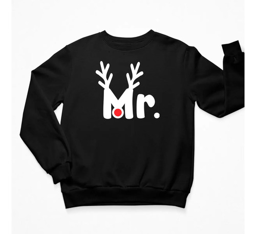 Dúo De Sudadera - Navidad - Pareja - Mr. Y Mrs. Reno