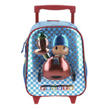 Mochila Con Ruedas Chico Azul Chenson Pocoyo Kinder Pocope P