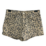 Short Jeans Animal Print Da Forever 21 - Tamanho 38