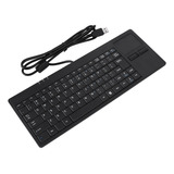 Teclado Usb Con Cable, Puerto Hub, Panel Táctil Integrado, 8