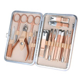 Kit De Herramientas Para Pedicura Manicura Estuche 18 Pzs