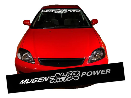 Stickers Mugen Power Letras Japonesas Jdm Honda Sir Tuning