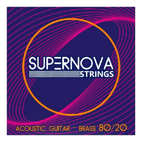 Cuerdas Guitarra Acústica Metálicas 80/20 Supernova Strings