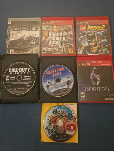 Resident Evill 6, Gta 4, Call Of Duty Ghost, Lego Batman, 