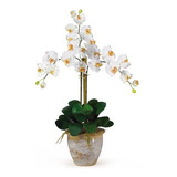 1017-cr Arreglo Floral De Orquídea De Seda Triple Phal...