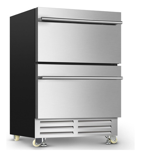 Refrigerador De Doble Cajón De 24 Pulgadas Debajo De La Enci