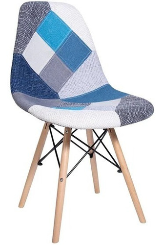 Silla Patchwork Colores Estilo Vintage