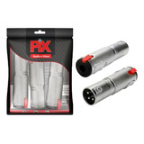 6xadaptador Canon Xlr Macho X Jack P10 Fêmea Emenda Conector