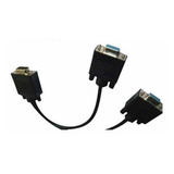 Cable Vga Splitter 2 Vga Negro Dblue 03-dbcvgaf09