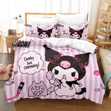 New Juego De Ropa De Anime Kuromi Con Fundade Cama