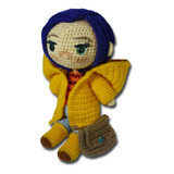 Muñeca Coraline Hecha A Mano - Crochet (50cm).