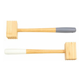 Martillo Madera Carne Tiernizador Bambu - Sheshu Home Color Blanco