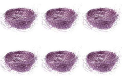 Decoración Nido De Gallina Púrpura