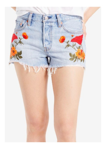 Short Levis 501 Talle 27 Flores