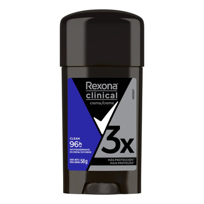 Antitranspirante en Crema Rexona Clinical Clean 58 g | MercadoLibre