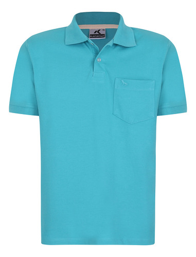 Camisa Polo Com Bolso Manga Curta Masculina Kalanui Piquet 