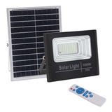 Lampara Foco Solar 78 Led 100w + Panel Solar Control Remoto
