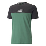 Camiseta Puma Ess+ Block Tee Hombre-multicolor