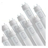 Kit 7 Lâmpadas Led Tubular 55cm 9w T5 Bivolt Branco Frio 