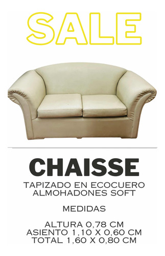 Sillón Usado- Tapizado A Nuevo En Eco Cuero Crudo- En Sale