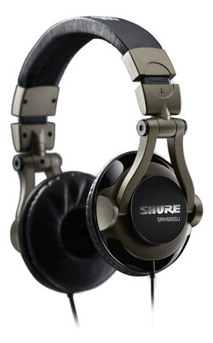 Shure Srh 550dj Auricular Cerrado Profesional Ideal Dj Color Negro