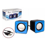 Mini Caixa De Som Para Pc E Notebook Knup Azul Plugp2