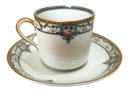 Taza Con Plato Porcelana Coleccion Theodore Haviland Limoges