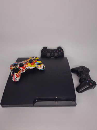 Play Station 3 Ps3 Slim 1 Tb + 3 Controles